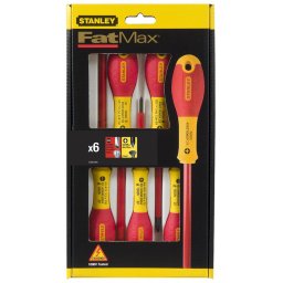 Set 6 surubelnite izolate Stanley FATMAX 1000V cu tester tensiune