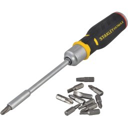 Surubelnita multibit Stanley cu clichet si 12 biti PH, PZ, Torx