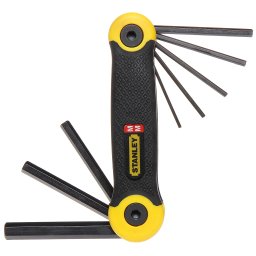 Set chei imbus pliabil Stanley, 8 piese, 1.5-8 mm, in carcasa compacta