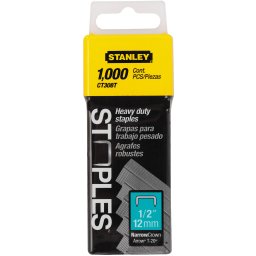 Set 1000 capse Stanley CT300 din otel galvanizat, 12 mm