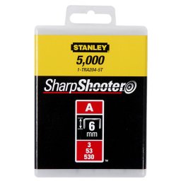 Capse Stanley Tip A 4 mm, set 1000 buc, din otel galvanizat