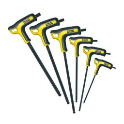Set 6 chei imbus Stanley cu cap sferic si maner ergonomic P, 3-8 mm