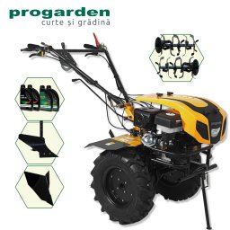 Motocultor ProGARDEN Campo 1844 18CP cu pluguri si 4L ulei