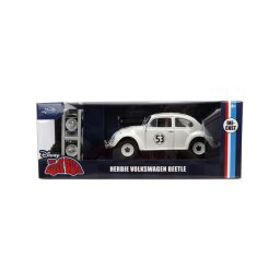 Masinuta metalica Herbie Volkswagen Beetle Disney, scara 1:24