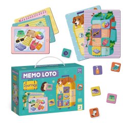 Joc lotto educativ pentru copii - Ce luam in vacanta?, memorie 3+
