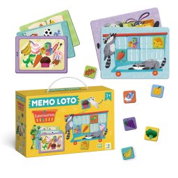 Joc lotto educativ La cumparaturi Dodo pentru copii, 3 ani+