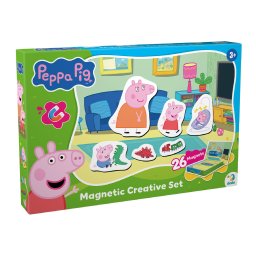 Joc magnetic Peppa Pig cu 26 piese pentru joaca creativa, 3 ani+