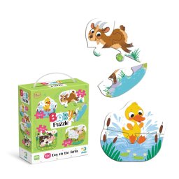 Puzzle 4 in 1 cu animale de la ferma pentru copii 18 luni+, Dodo