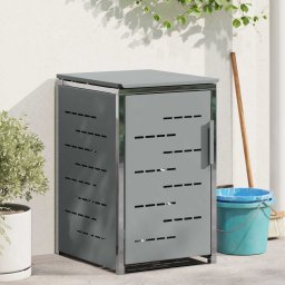 Suport pentru containere de 3 bin-uri din otel inoxidabil Gri GartenMobel Dekor