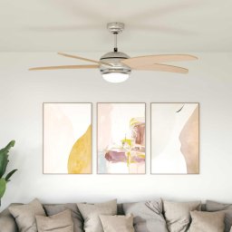 Ventilator de tavan cu lumina Ø 130 cm Sonoma GartenMobel Dekor