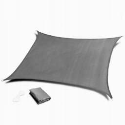 Prelata solara patrata 300x300 cm, impermeabila, cu protectie UV, gri