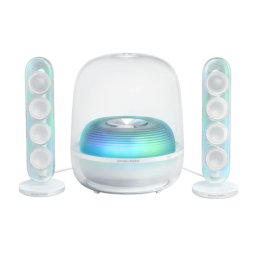 Sistem Audio Harman Soundsticks 5 Wi-Fi 2.1 cu Subwoofer Design Transparent Putere RMS 190W Alb