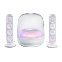 Sistem Audio cu Subwoofer Harman SoundStick 5 Bluetooth Dolby Audio Putere RMS 190W Design Transparent Alb