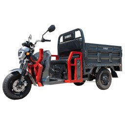 Triciclu Electric Cargo Samus MONTANA-25-1.3-72V32 Motor 1500W Autonomie 48KM Rosu/Argintiu Inchis
