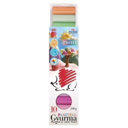 ICO Arici: plastilină – set 10 bucăți, culori pastel, 200 g