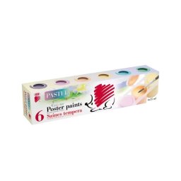 ICO Arici: Guașă pastel la borcănel - set de 6 bucăți