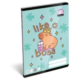 Lollipop Capybara: Caiet dictando A5 – clasa I