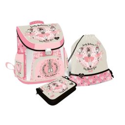 Lovely Ballerina: Set premium de ghiozdan școlar - 3 piese