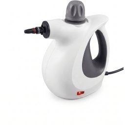 Aparat Portabil de Curățat cu Abur, 135°C, 900-1050W,3 Bari,Rezervor 450 ml, 9 Accesorii, Curățare Fără Chimicale, pentru Casă, Mașină, Bucătărie, Baie și Tapițerie
