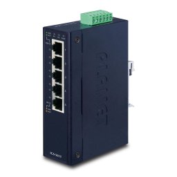 Switch PLANET IGS-501T network switch Unmanaged Gigabit Ethernet (10/100/1000) Blue