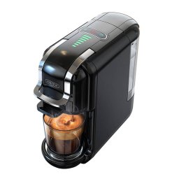 Espressor Espressor 5-in-1 Capsule H2B, 1050W, 19 Bar, 0.6L, 5 Adaptoare Capsule, Negru