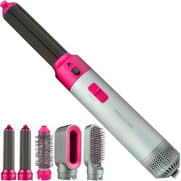 Uscator de par 331320, 3 trepte de viteza, 3 trepte de temperatura, 1000 W, Gri/Roz