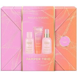 Pamper Trio Body Gift Set (Jojoba, Vanilla & Almond Oil) - Body care set