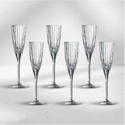 Pahare sampanie / prosecco, set 6 buc