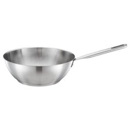 Tigai si seturi Tigaie wok, din otel inoxidabil, fara acoperire antiaderenta, Fiskars All Steel Pure, Ø 28 cm