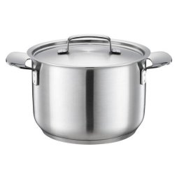 Oala cu capac, din otel inoxidabil, fara acoperire antiaderenta, Fiskars All Steel, 3 l