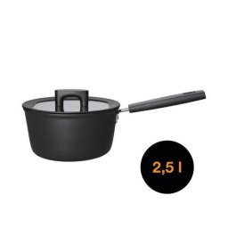 Cratita cu capac, din aluminiu, antiaderenta, Fiskars Hard Face, 2.5 l
