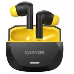 Canyon HEXAGON 7 TWS ANC ENC Căști - Negru/Galben Mobile