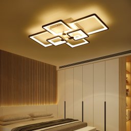 Lustra LED 228W Module 6 Alb, Telecomanda