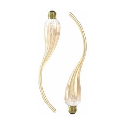 Set de 2 becuri LED reglabile LAMDA E27/4W/230V, 2100K, aurii