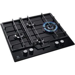 Plita Incorporabila Electrolux KGG6456K | Gaz, 4 Zone, Arzator Wok, 60cm, 59.5x52cm