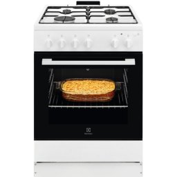 Aragaz Electrolux LKG604013W | 4 Arzatoare, Gaz, Autocuratare Catalitica, 60cm, Alb, 60x60x85.5cm, 60x60x85.8cm