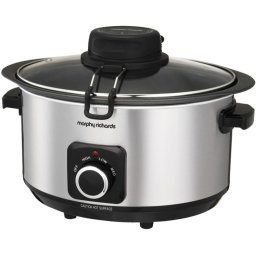 Slow Cooker Morphy Richards 461010 | 6.5L, Auto Stir, Argintiu