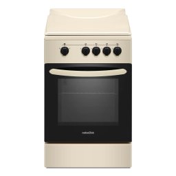 Aragaz Nobeltek NLT 5551B/G1 | 50x50cm, Plita Gaz, Cuptor Gaz, GPL, Bej, 50x60x85cm