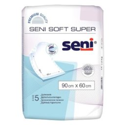 Set 2 x 5 Aleze / Protectii pentru Pat Seni Soft Super, 60 x 90 cm