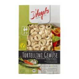 Set 2 x Tortellini Bio cu Legume, D'angelo Pasta, 250 g