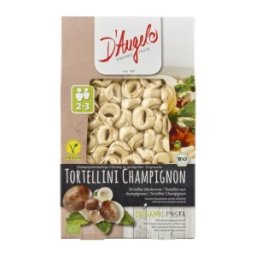 Set 2 x Tortellini Bio cu Ciuperci Champignon, D'Angelo Pasta, 250 g