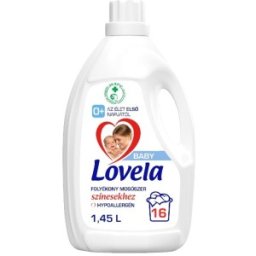 Detergent de Rufe Lichid Lovela Baby Hipoalergenic, pentru Haine Colorate, 16 Spalari, 1.45 l