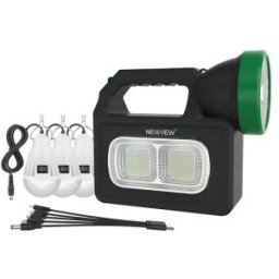 Kit Lanterna cu Panou Solar + Instalatie 3 Becuri LED, Z-tools