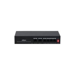 Switch PoE Dahua cu 4 porturi Fast Ethernet, 36W, Extend 250 m