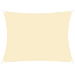 Prelata umbrire impermeabila 3x2 m cu protectie UV pentru terasa, crem