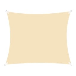Prelata umbrire impermeabila 4x4 m cu protectie UV pentru terasa, crem