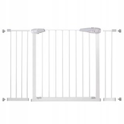 Poarta de siguranta pentru scari si usi, ajustabila 118-127 cm, alba