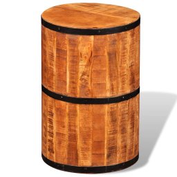 Scaun de bar din lemn de mango nefinisat GartenMobel Dekor