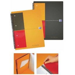 Caiet cu spirala A5+, OXFORD International Activebook, 80 file-80g/mp, 10 perf., coperta PP - dictan