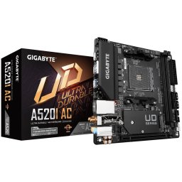 PLACA de BAZA Gigabyte A520I AC, skt AM4, mini ITX, AMD A520, 2 x DDR4, max. 64 GB, 4 x SATA, 1 x M.2, 7.1, A520I AC